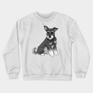 Dog - Miniature Schnauzer - Black and Silver Natural Crewneck Sweatshirt